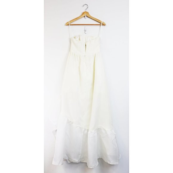 X by NBD Carmelita Strapless Ruffle Hem Maxi Gown - Picture 4 of 8